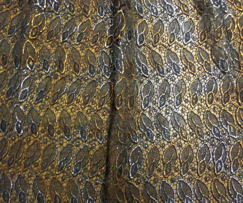 2.Copper-Silver Novelty Fabric #4